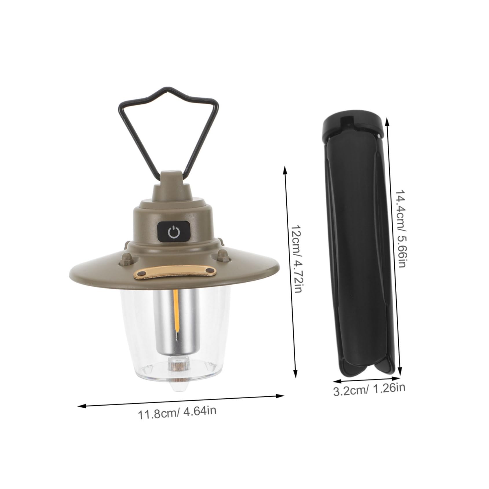 Lanterna da Campeggio Retrò LED Ricaricabile 1200mah Bianca