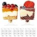 Produktbild MATANA 100 Mini Plastik Dessertschalen, Dessertgläser mit Fuß für Partys, 60ml - Kleine Dessert Schalen, Dessertbecher, Plastikbecher Nachspeise