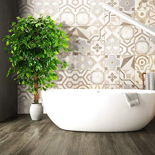 Oxllxo 6Ft Artificial Ficus Silk Tree (72In) With Plastic Nursery Pot Faux Tree, Fake Plant For Office House Farmhouse Living Room Home Decor (Indoor/Outdoor) #TOP7