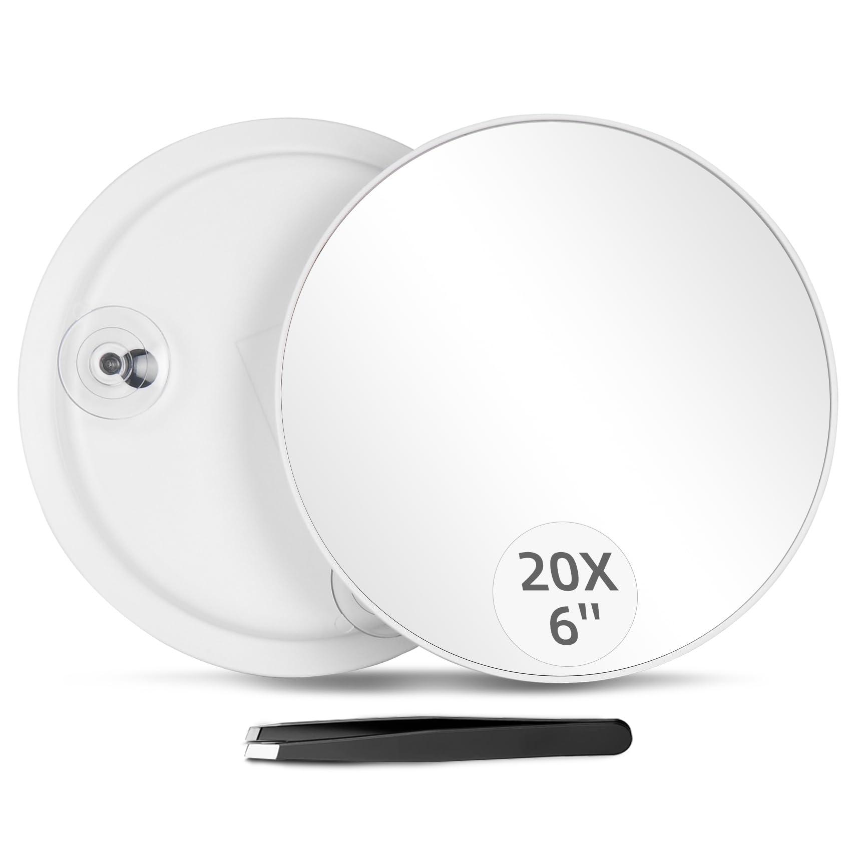 Miroir grossissant x20 pour corriger les détails du visage sans fatigue visuelle