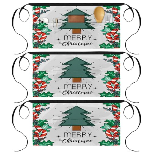 Demi-tablier pour cuisine restaurant et bar lot de 3 pièces