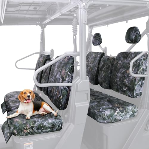 StarknightMT Seat Covers Compatible with CFMOTO Uforce 1000 XL 2022-2024,1680D Waterproof UTV Seat Covers Camo Set (11 Pcs) with Handy Pockets UFORCE 1000xl Accessories by StarknightMT - Used condition - US$60.08