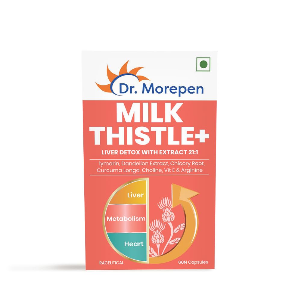 See full amazon price history chart for Dr.Morepen Milk Thistle | Natures Goodness for Men and Women | (60 Capsules) Dr.Morepen Milk Thistle | Natures Goodness for Men and Women | (60 Capsules) (B09DPG5LCG) Amazon Price History, Amazon Price Tracker