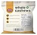 Spicy World Raw Cashews 5 LB (80oz) Bulk - Non-GMO, Gluten Free, Peanut Free, No Additives, Unsalted Natural & Pure Whole Cashews - Great for Pesto, Salads, Baking, Roasting & Cooking