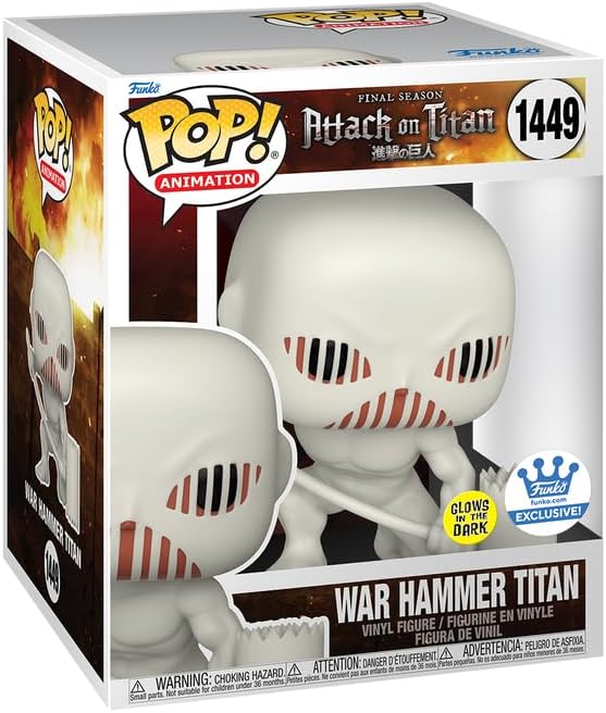 Funko Pop! Animation: Attack on Titan - Super War Hammer Titan *Glow in The Dark Shop Exclusive