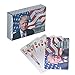 SW Donald Trump Playing Cards - Silver Plated Playing Cards Silver Plated Deck of Waterproof Poker Cards for Game for Table Games Good Gift for Friends, Men, Boyfriends