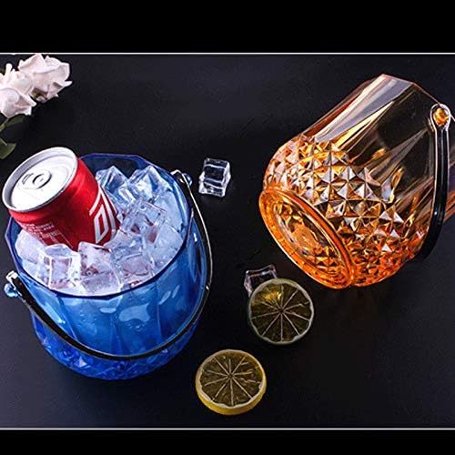Crystal Ice Barrel Tong Wine Cooler Hotel Bar Club Bucket Tongs No-lead Glassware(E)