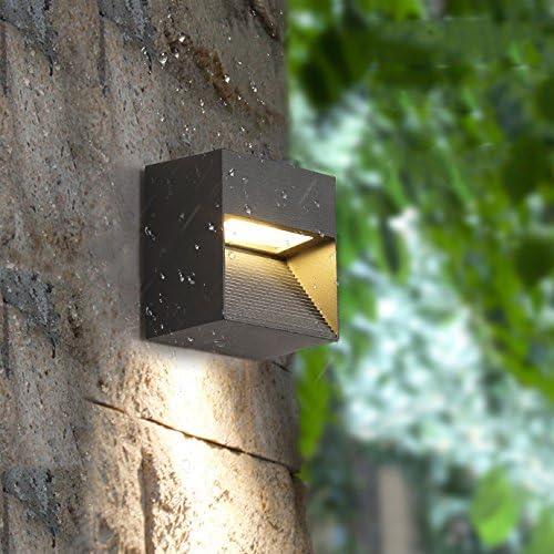3W LED Outdoor Wall Step Stairs Light Exterior Waterproof IP54 Lamp Fixture Warm White