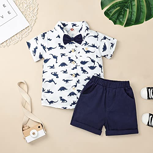 Image of Toddler Baby Boy Clothes Summer Outfits Shorts Set 12 Months-4T