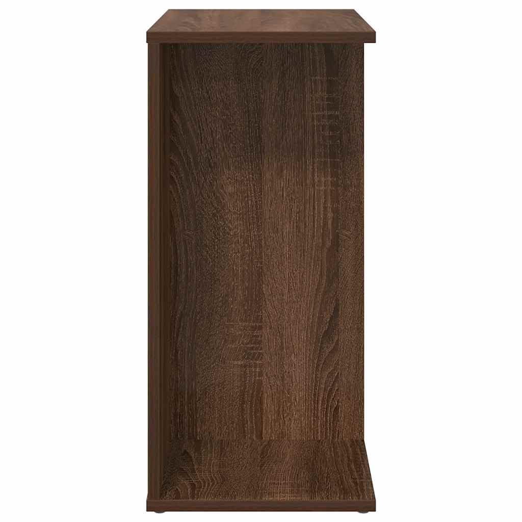 Stoliki nocne, 2 szt., brązowe, o wyglądzie dębu, materiał drewnopochodny, 46,5 x 29 x 61 cm, szafka nocna z 3 półkami, miejsce do sypialni, stolik nocny na stolik nocny i stolik boczny