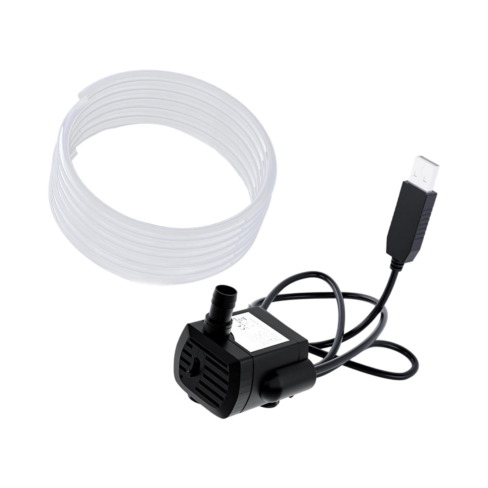 Quiet Brushless 5V USB Fountain Water Pumping Submersion Replacement for Aquarium Fish Container Hydroponics Fountain Tiny Immersible
