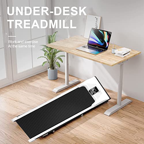 Image of Under Desk Treadmill,Desk Treadmill,Walking Pad Treadmill Under Desk,Walking Pad,2 in 1 Ultra Slim Portable Walking Pad Treadmill, Remote Control and LED Display for Office Home Use