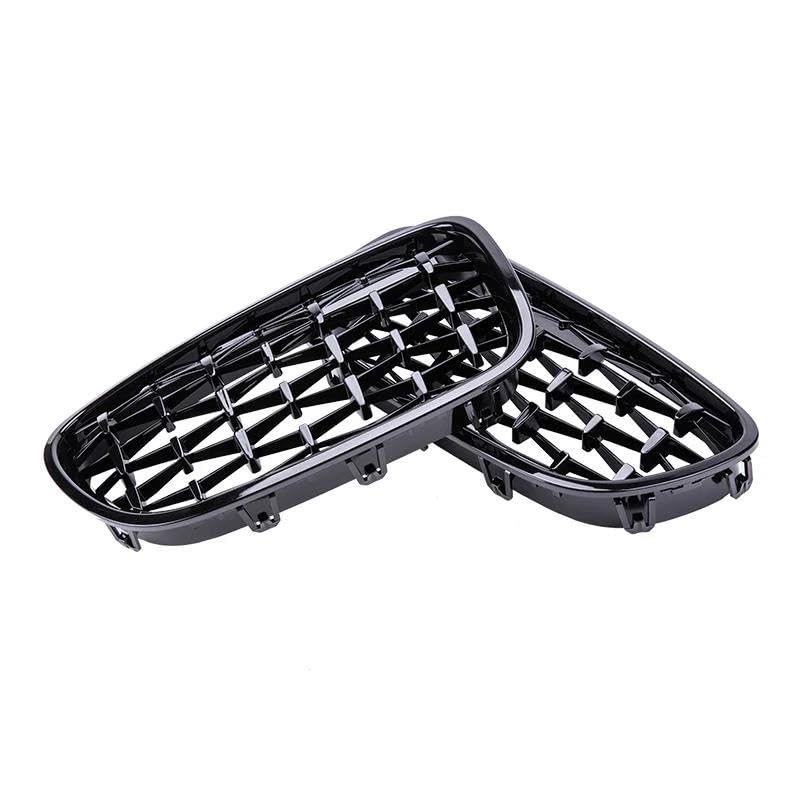 Radiatore Auto Griglia Anteriore Per BMW Serie 5 F10 F11 F18 520 523 525 520d 530d 540i 2010-2017 Griglie Rene Racing Grill Gloss Nero Griglie Griglia Paraurti