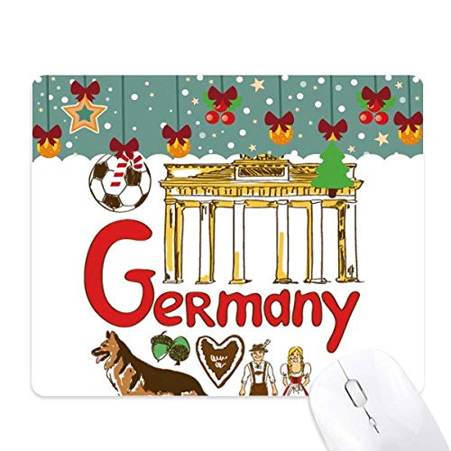 Tapis de souris en caoutchouc Germary avec motif symbole national pour bureau