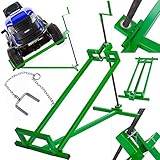 - Rasentraktorheber aus robustem Stahl