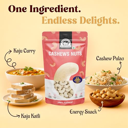 Image of Wonderland Foods 200g Whole Raw Cashew (Kaju) | Delicious & Healthy Nuts