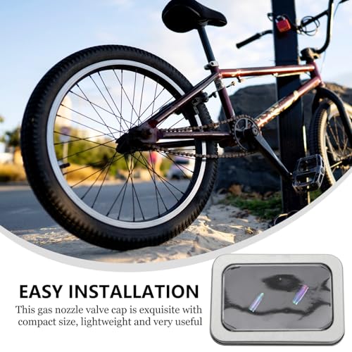 2 Piezas Tapas de Válvula para Bicicleta de Aleación de Titanio Protectores Antipolvo para Neumáticos de Bicicleta Fácil Instalación miniatura 4