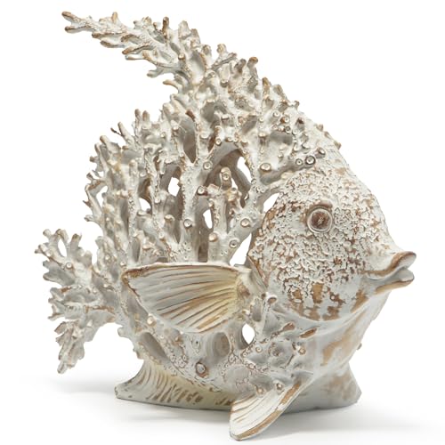 Hodao Sea Coral Fish Figurines Decoration Summer Beach Coastal Decor