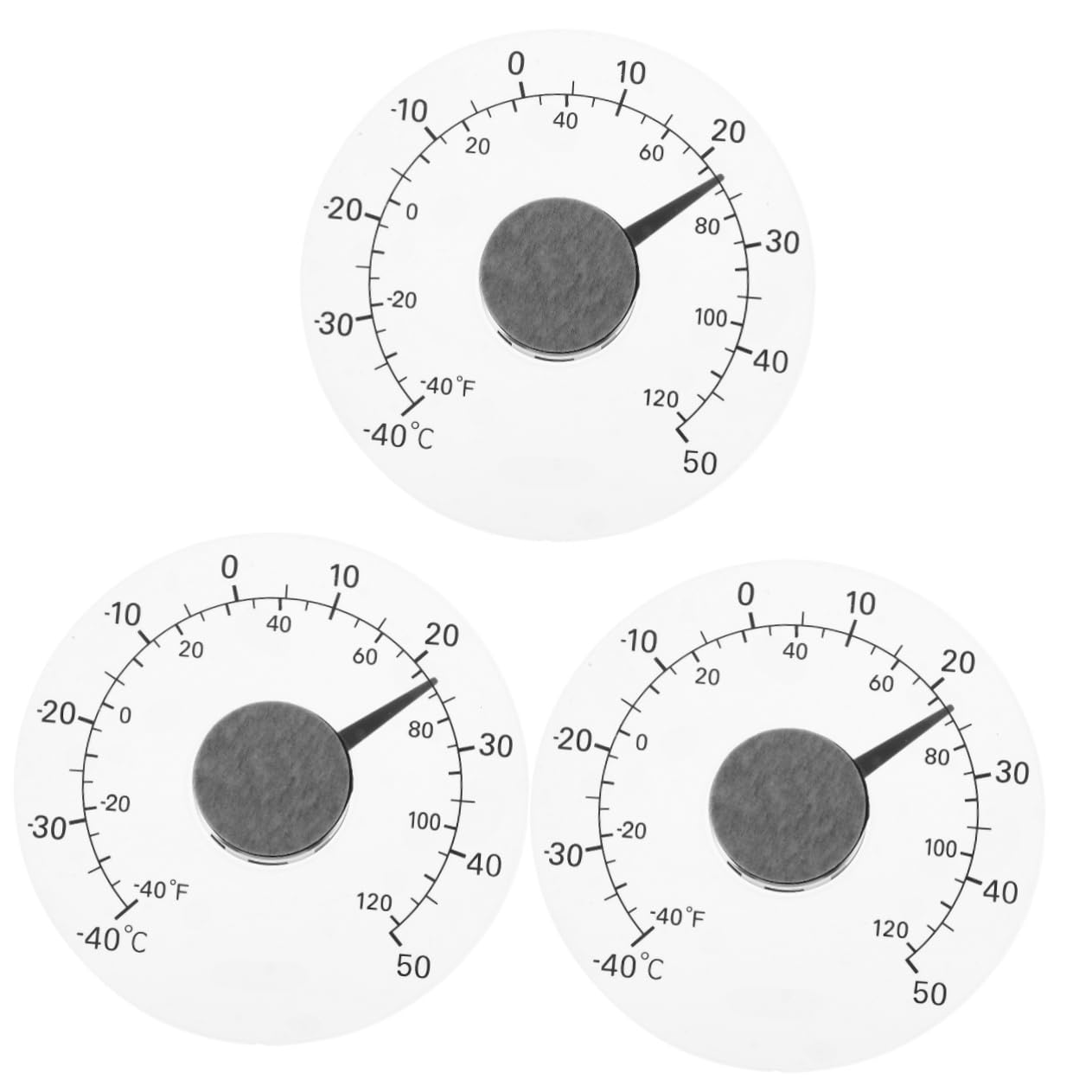 SUPVOX 3 Pièces thermomètre thermometre bebe thermometre bébé de plein air moniteur de qualité de l'air thermostat jauge de température précise mètre de température ambiante Acrylique