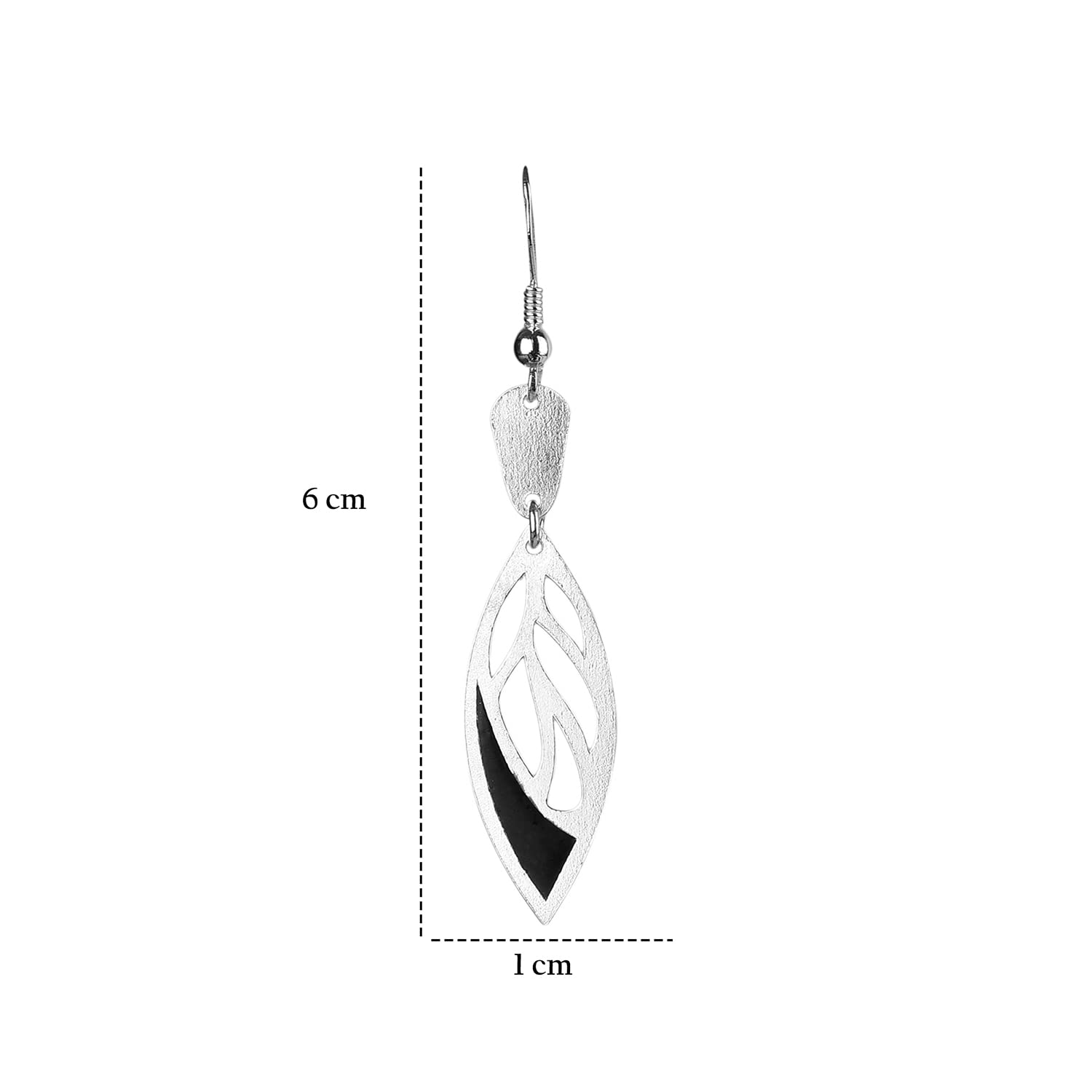 DHRUVS Collection - Paar 925 reine Silber Ohrringe für Mädchen und Frauen, Silber, kein Edelstein