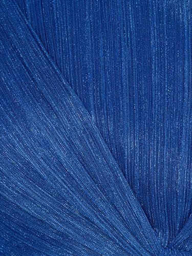 Image of Adrianna Papell One Shoulder Pleated Draped Starburst Gown