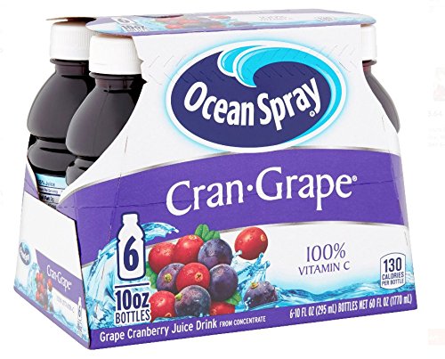 Ocean Spray: Cran-Grape 10 oz Juice Drink, 6 Pk(Case of 4)