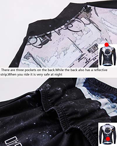 Chaqueta térmica de ciclismo para hombre talla L miniatura 6