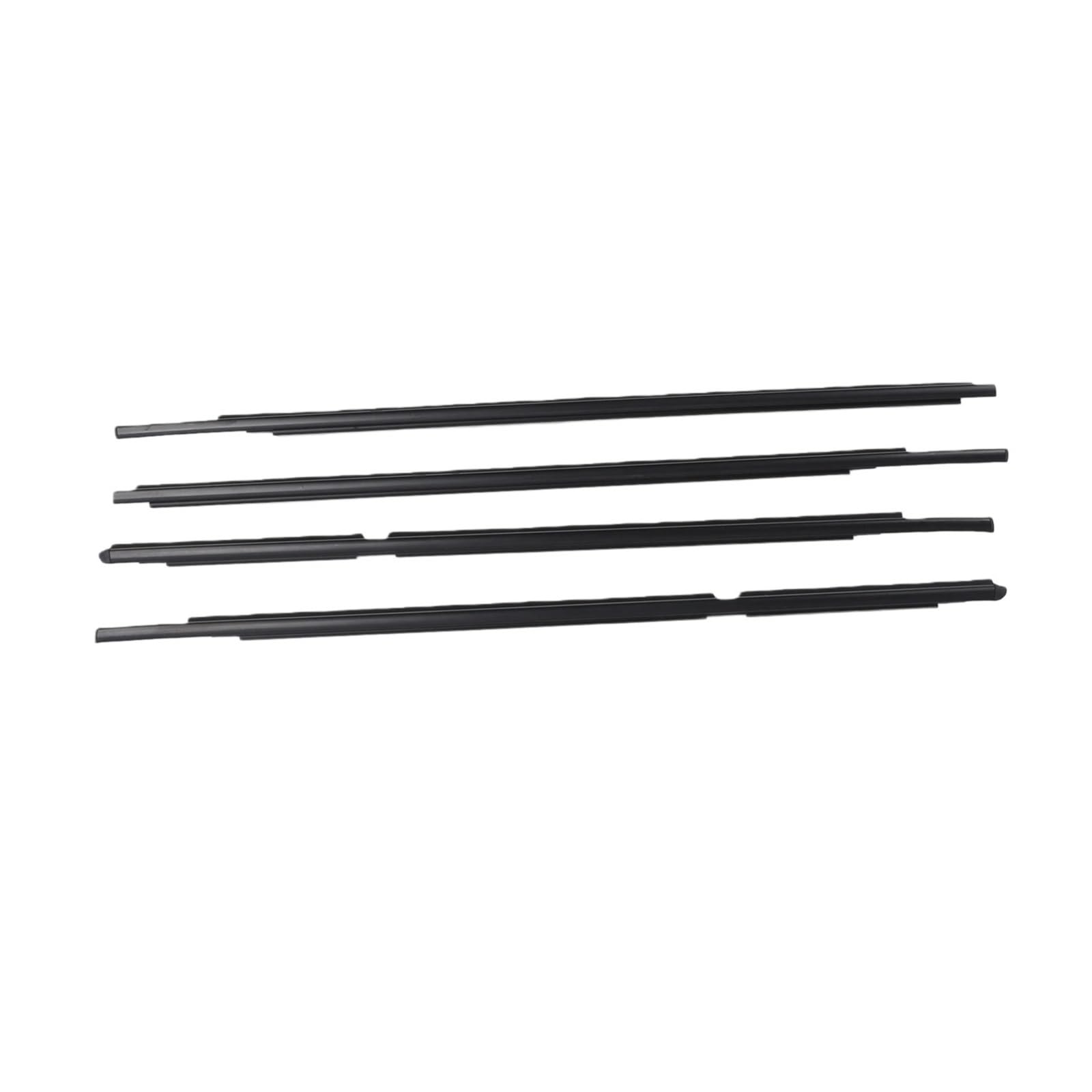 Watjcse One Color 4Pcs Car Door Window Weatherstrip 68160‑52110 Window Sealing Strip Moulding Trim Compatible With Toyota Yaris 2005‑2011