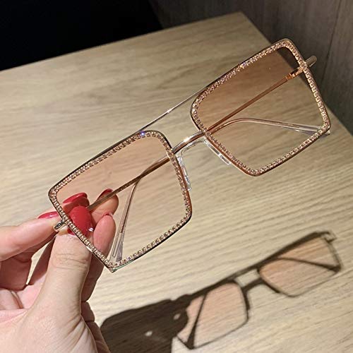 Lunettes de soleil carrées oversize NERB roses : monture métal rétro tendance pour femme - 2
