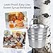 Stainless Steel Maple Syrup Tapping Kit 6 Maple Tree Taps Spiles with Hooks 2 Cleaning Brushes Compatible with Maple Birch Walnut Trees for Beginners Experts