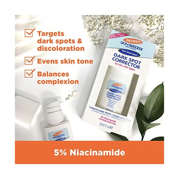 Palmers-Skin-Success-Dark-Spot-Corrector-Fade-Serum-1-Ounce Palmer's Skin Success Dark Spot Corrector Fade Serum with Vitamin E and Niacinamide, Helps Reduce Dark Spots and Discoloration, Facial Serum for Uneven Skintone, 1 Ounce