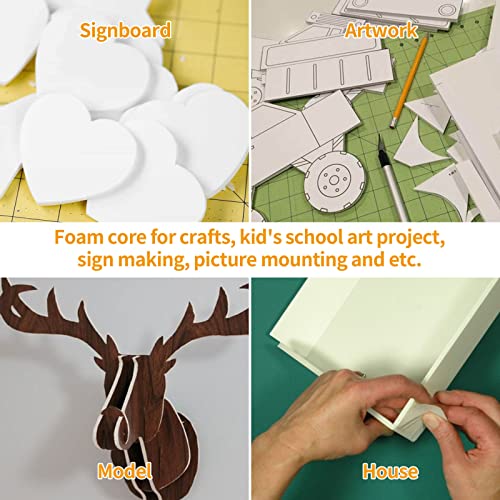 36 Pack Foam Boards 8X12 Inch Foam Core Baking Boards 3/16”Thick Mat Foam Poster Boards White Polystyrene Foam Board Signboard For Presentations School Office & Art Crafts Projects #TOP5