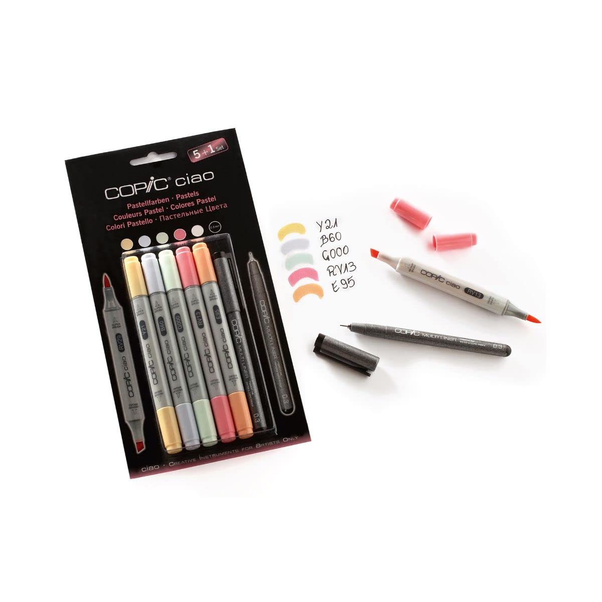 Copic Ciao - Rotuladores de colores pastel (5 unidades)