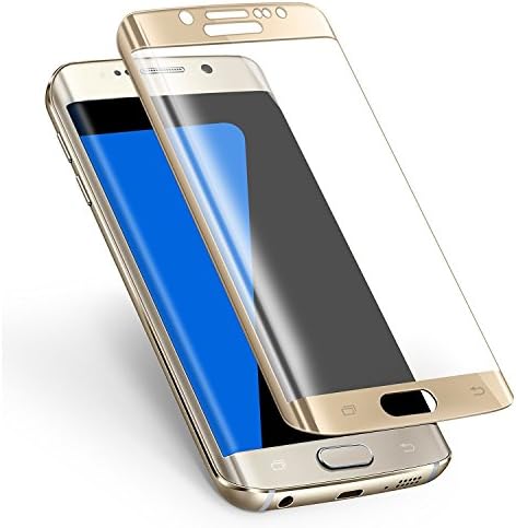 Samsung Galaxy S7 Edge Gold Replacement Front Outer Lens Glass Screen CrazyFire Repair Kit with +Tools Kit+ 1 Pair Tweezers+for G935V G935P G935F G935T G935A