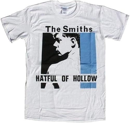Image of Overtone T-shirts The Smiths T-Shirt Hafful of Hollow (US) Album Vintage Style Reproduction of Original 1984 Shirt : Indie Band Music Unisex Tee in White