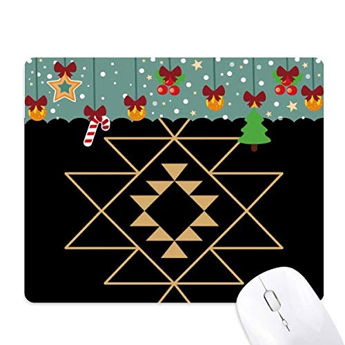 Symbole de géométrie tapis de souris totem triangle en caoutchouc premium