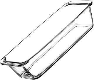 Mobestech Tempered Rectangular Glass Baking Pan Food Storage Bowl Microwave Oven Safe Dishwasher Safe White Tableware for Salad Dessert Cake