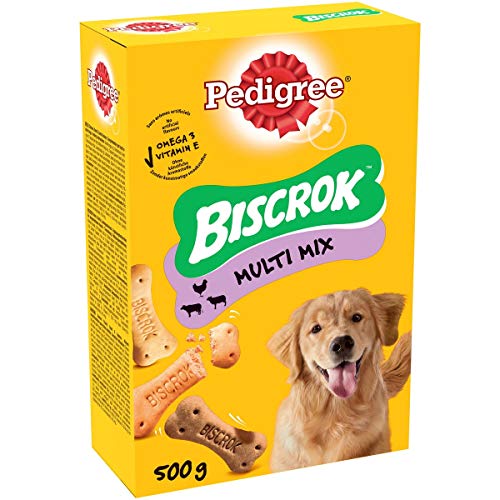 Pedigree Biscrok Original - Biscuits croquants pour chien, 12 boîtes de 500g de friandises