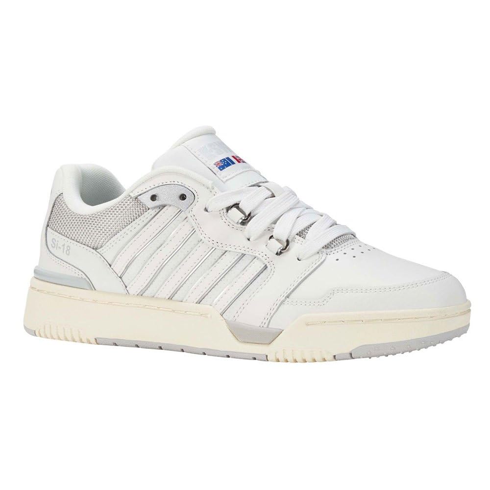 K-Swiss Leder Turnschuhe Rival Si-18 weiß