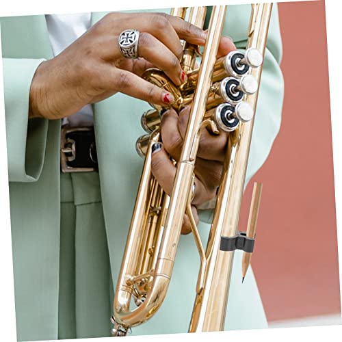 Luxshiny 3 Peças Clipes De Lápis Abs Porta-Canetas Geladeira Instrumento Musical Abs Suporte De Músi