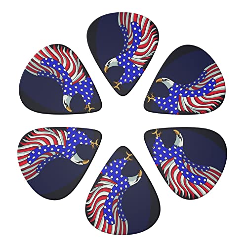Patriotic Eagle Lot de 6 médiators pour guitare acoustique, guitare électrique, basse, ukulélé – fin, moyen et épais. - Les Beatles, Paul McCartney, John Lennon, RIngo Starr, George Harrison Patriotic Eagle Lot de 6 médiators pour guitare acoustique, guitare électrique, basse, ukulélé – fin, moyen et épais. – Image 5