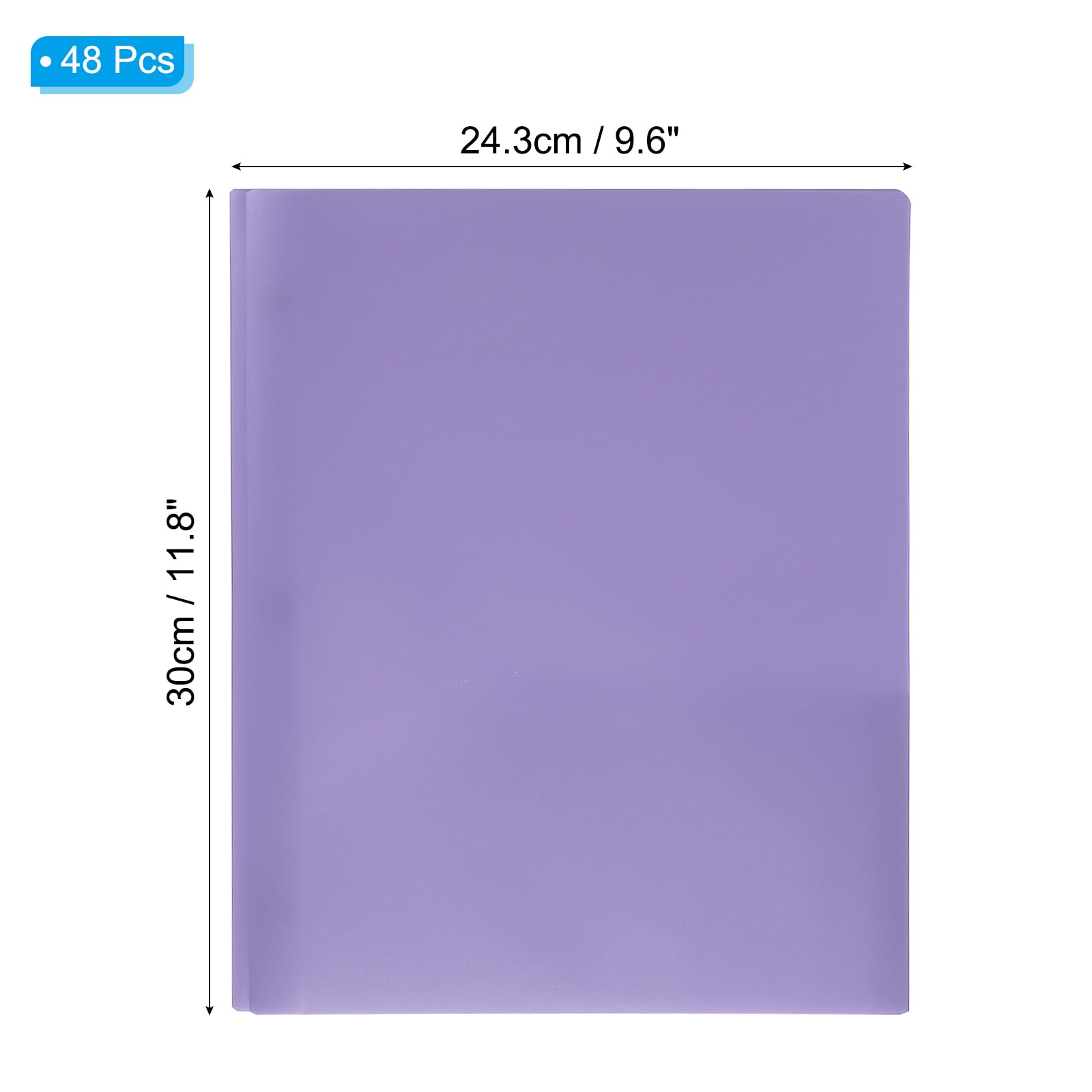 PATIKIL Plastic Folders with Pockets and Prongs - Image 2