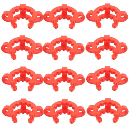 CIYODO 12pcs Laboratory Test Tube Clamp Labs Keck Conical Interface Taper Joints Clamps React Lab Keck Lab Labs Clamp Condenser Keck Clamps Condensor Plastic