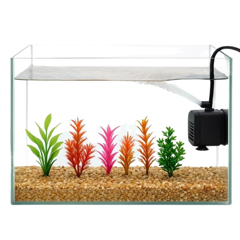 Aquário de 12 litros 35x17x22 conjunto completo com tanque plantado + bomba + cascalho natural de rio Aquário robusto e durável