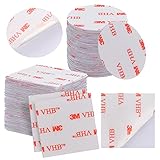 Jttxiu 100 unidades de almohadillas adhesivas de doble cara, 50 x redondos