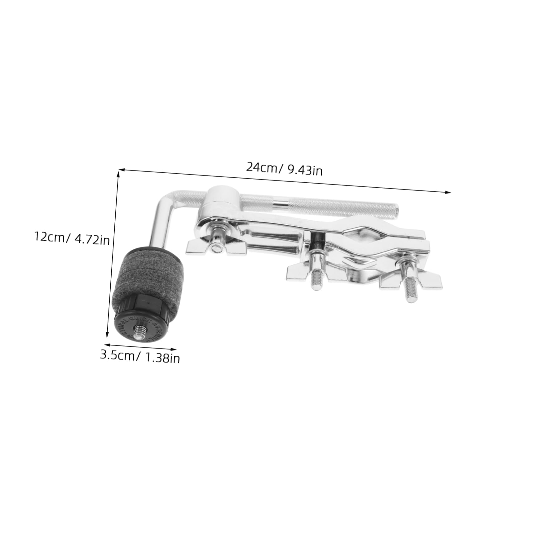 Kisangel Clip de Extensión para Platillos Brazo Articulado Sistema de Montaje para Batería para Platillos Musicales Escenarios de Percusión