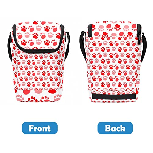 Lonchera grande Dog Paws evita derrames de comida con correa 5
