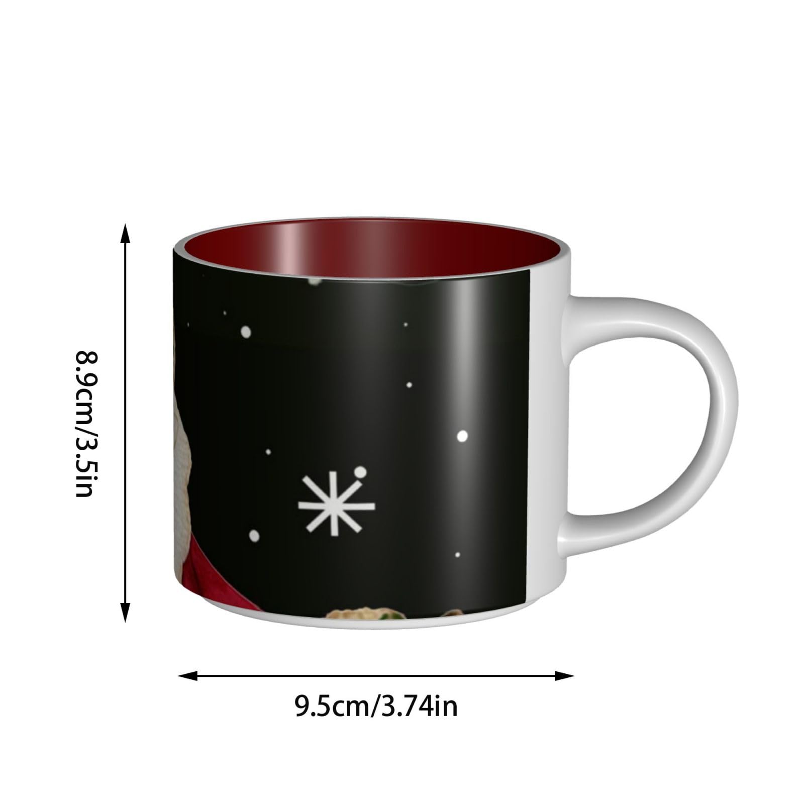 Merry Christmas drukowane kubki ceramiczne o dużej pojemności kubek do kawy