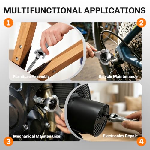 40-in-1 Magnetic Ratchet Screwdriver Set Detachable Handle - image 8