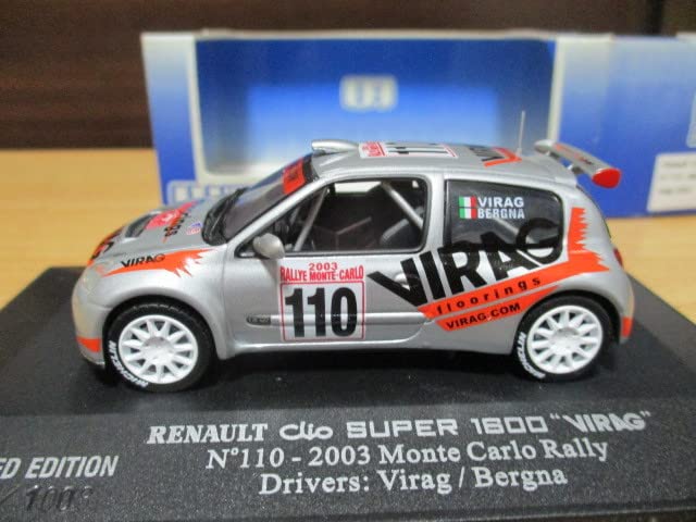 Coffret Universal Hobbies 1/43 – 2 Renault Clio Super 1600 Et Cup, Paris 2002